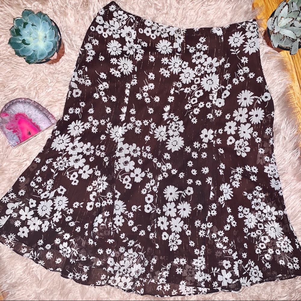 VINTAGE Floral Skirt